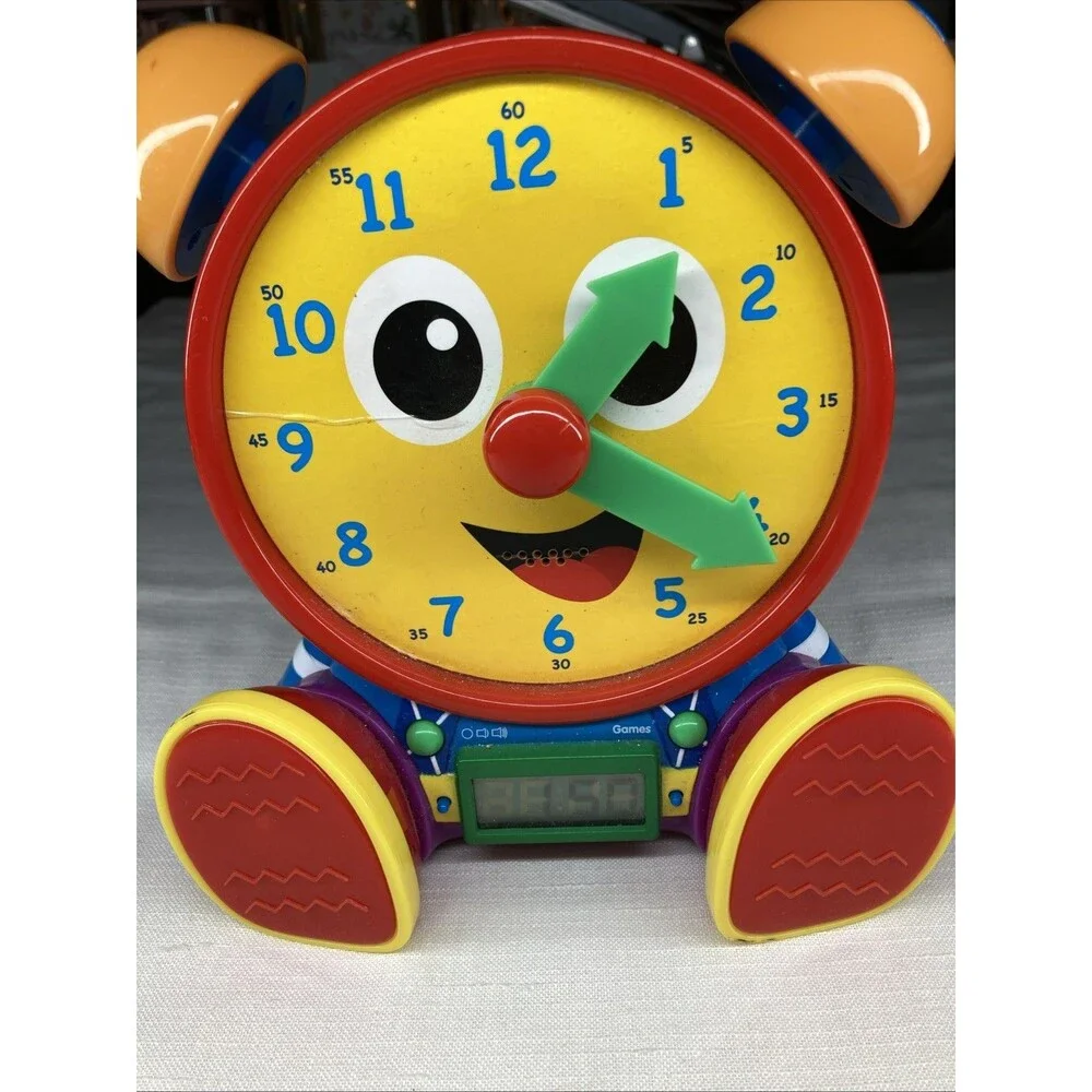 The Learning Journey - Telly Jr. Teaching Time Clock - Primary Color - Telling